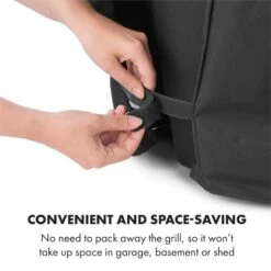 Tomahawk Wetterschutzhaube 600D Canvas 30/70% PE/PVC Schwarz 12 Tomahawk Wetterschutzhaube 600D Canvas 30/70% PE/PVC Schwarz -Küchengeräte 10034713 yy 0006 logo Klarstein Tomahawk Wetterschutzhaube 140cm