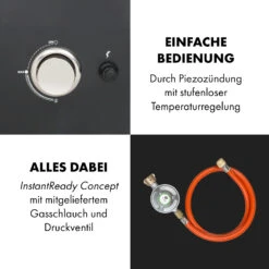 Pasadena Gas-Räuchergrill 2,5 KW Heizleistung 180 °C / 350 °F Max. -Küchengeräte 10034818 de 0008 logo