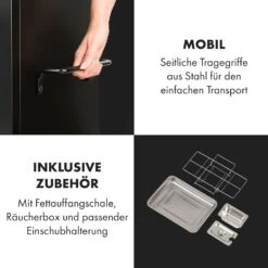 Pasadena Gas-Räuchergrill 2,5 KW Heizleistung 180 °C / 350 °F Max. -Küchengeräte 10034818 de 0009 logo