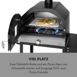 Pizzaiolo Pro Pizza-Gasgrill 76x143x66cm Schamottestein Stahl Mobil -Küchengeräte 10034844 de 0003 logo