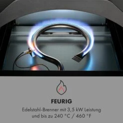 Pizzaiolo Pro Pizza-Gasgrill 76x143x66cm Schamottestein Stahl Mobil -Küchengeräte 10034844 de 0005 logo