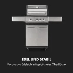 Valkyrie Gasgrill 3x3,2 + 2,9 KW Sichtfenster 54x42 Cm Grill Edelstahl -Küchengeräte 10034845 de 0004 logo