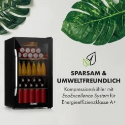 Beersafe XXL Onyx Kühlschrank 80 Liter 3 Böden Panoramaglastür -Küchengeräte 10034848 de 0003 logo