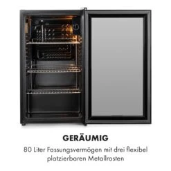 Beersafe XXL Onyx Kühlschrank 80 Liter 3 Böden Panoramaglastür -Küchengeräte 10034848 de 0004 logo