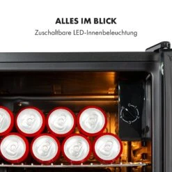 Beersafe XXL Onyx Kühlschrank 80 Liter 3 Böden Panoramaglastür -Küchengeräte 10034848 de 0006 logo