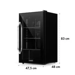 Beersafe XXL Onyx Kühlschrank 80 Liter 3 Böden Panoramaglastür -Küchengeräte 10034848 yy 0009 logo
