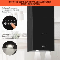 Structura Inselabzugshaube Abluft 641 M³/h Max. LED-Licht Edelstahl -Küchengeräte 10034850 de 0004 usp