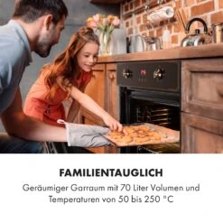 Elizabeth Einbaubackofen Retro 2200 Watt 70l Messingoptik Display -Küchengeräte 10034880 de 0003 logo