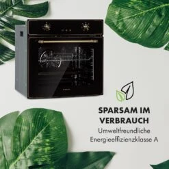 Elizabeth Einbaubackofen Retro 2200 Watt 70l Messingoptik Display -Küchengeräte 10034880 de 0007 logo