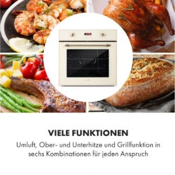 Elizabeth Einbaubackofen Retro 2200W 70L 50 - 250 °C Timer Display 12 Elizabeth Einbaubackofen Retro 2200W 70L 50 - 250 °C Timer Display -Küchengeräte 10034881 de 0004 logo