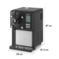 Sweet Sundae Eiscrememaschine Kompressor 1,5l Edelstahl Schwarz -Küchengeräte 10034911 yy 0010 logo Klarstein Sahnehaeubchen Eiscrememaschine schwarz