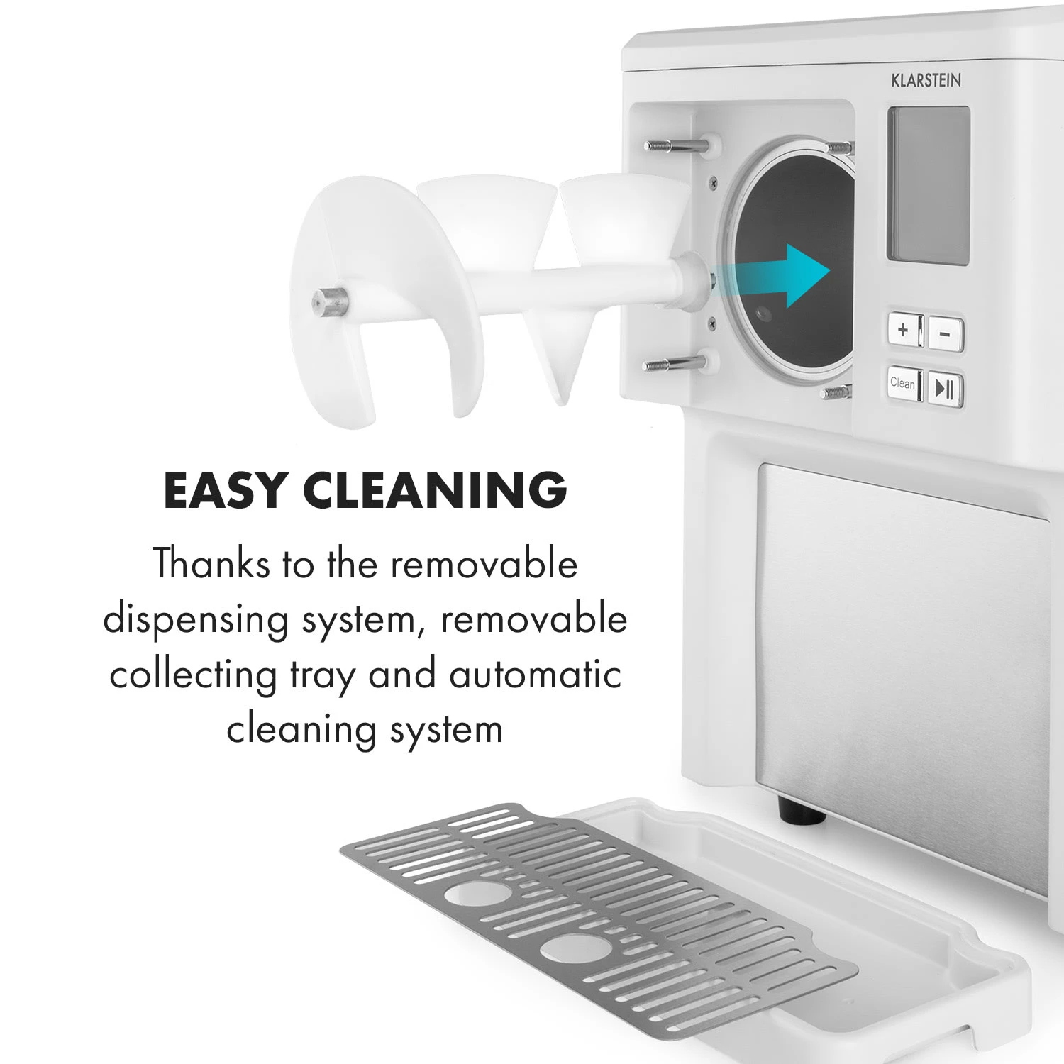 Sweet Sundae Eiscrememaschine Kompressor 1,5l Edelstahl Weiß 8 Sweet Sundae Eiscrememaschine Kompressor 1,5l Edelstahl Weiß – Bild 8