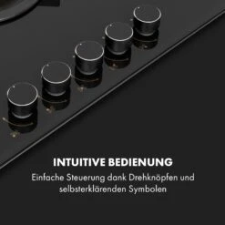 Goldflame 5 Gaskochfeld 5-flammig Messing-Brenner Glaskeramik Schwarz -Küchengeräte 10034973 de 0004 logo