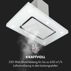 Valeria Inselhaube 90cm 650m³/h Touch EEC A LED Glas Edelstahl -Küchengeräte 10034974 de 0006 logo