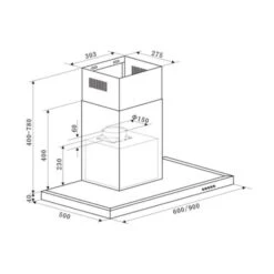 Limelight Dunstabzugshaube 60cm Wandhaube 600m³/h Schwarz 18 Limelight Dunstabzugshaube 60cm Wandhaube 600m³/h Schwarz -Küchengeräte 10034977 yy 0010 logo Klarstein Limelight Dunstabzugshaube 60cm schwarz