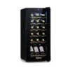 Shiraz 18 Slim Uno Weinkühlschrank 50l 18Fl Touch-Bedienfeld 5-18°C