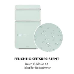 Hot Spot Crystal Flow Badheizer 45x82cm 36m² 2000W 5-40°C LED -Küchengeräte 10035035 de 0006 logo