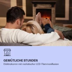 Etna Elektrokamin 1800W Wochentimer Fernbedienung LED -Küchengeräte 10035043 de 0004 logo
