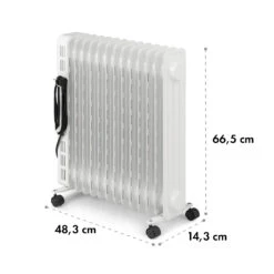 Thermaxx Heatstream Ölradiator 2500W 5-35 °C 24h-Timer -Küchengeräte 10035055 yy 0010 logo Klarstein Thermaxx Heatstream Oelradiator Weiss