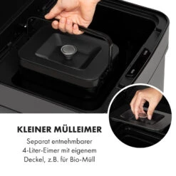 Touchless Black Stainless Steel Müllsammler Sensor 72L 4 Behälter ABS / PP / Edelstahl Schwarz 14 Touchless Black Stainless Steel Müllsammler Sensor 72L 4 Behälter ABS / PP / Edelstahl Schwarz -Küchengeräte 10035097 de 0004 logo
