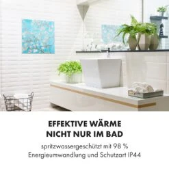 Wonderwall Air Art Smart Infrarotheizung 60x60cm 350W Wandinstallation App-Steuerung Mandelblüten -Küchengeräte 10035112 de 0006 logo