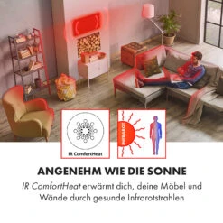 Wonderwall Air Art Smart Infrarotheizung 60x60cm 350W Wandinstallation App-Steuerung Berge -Küchengeräte 10035113 de 0003 logo