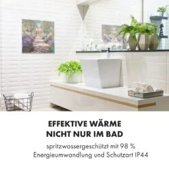 Wonderwall Air Art Smart Infrarotheizung 60x60cm 350W Wandinstallation App-Steuerung Gartenweg -Küchengeräte 10035117 de 0006 logo