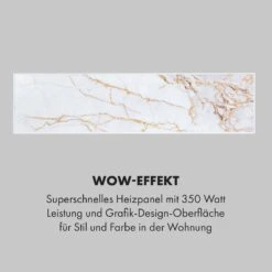 Wonderwall Air Art Smart Infrarotheizung 60x60cm 350W Wandinstallation App-Steuerung Marmor II -Küchengeräte 10035118 de 0005 logo