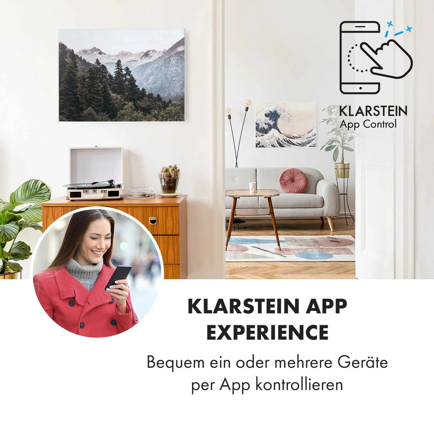 Wonderwall Air Art Smart Infrarotheizung 80x60cm 500W Wandmontage Berg 2 Wonderwall Air Art Smart Infrarotheizung 80x60cm 500W Wandmontage Berg – Bild 2