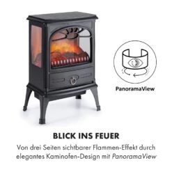 Leoben Elektrischer Kamin 900 / 1800 W Thermostat PanoramaView -Küchengeräte 10035149 de 0007 logo