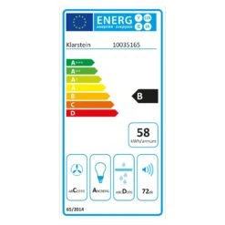 Barett Inselabzugshaube Ø35cm Umluft 558 M³/h LED Aktivkohlefilter -Küchengeräte 10035165 energy label