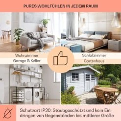 Wonderwall Air Infinite 580 Infrarotheizung 90x60cm 580W Fernbedienung -Küchengeräte 10035169 de 0005 usp