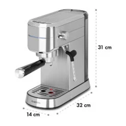 Futura Espressomaker 20 Bar 1450 Watt 20 Bar Wassertank: 1,25 Liter Rostfreier Edelstahl 19 Futura Espressomaker 20 Bar 1450 Watt 20 Bar Wassertank: 1,25 Liter Rostfreier Edelstahl -Küchengeräte 10035183 yy 0010 logo