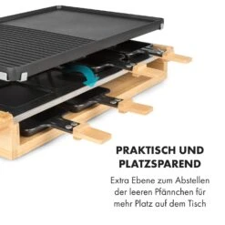 Tournedo Raclette 1200W Aluminiumguss 8 Personen Holz-Dekor -Küchengeräte 10035219 de 0005 logo