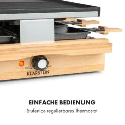 Tournedo Raclette 1200W Aluminiumguss 8 Personen Holz-Dekor -Küchengeräte 10035219 de 0006 logo