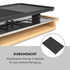 Tournedo Raclette 1200W Aluminiumguss 8 Personen Holz-Dekor -Küchengeräte 10035219 de 0007 logo