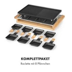Tournedo Raclette 1200W Aluminiumguss 8 Personen Holz-Dekor -Küchengeräte 10035219 de 0008 logo