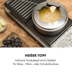 Fonduelette XL 3-in-1 Raclettegrill Fondue Naturstein 1650W 12 Pers -Küchengeräte 10035220 de 0004 logo