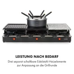 Fonduelette XL 3-in-1 Raclettegrill Fondue Naturstein 1650W 12 Pers -Küchengeräte 10035220 de 0006 logo