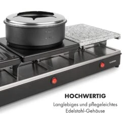 Fonduelette XL 3-in-1 Raclettegrill Fondue Naturstein 1650W 12 Pers -Küchengeräte 10035220 de 0007 logo