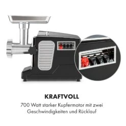 Kraftprotz Elektrischer Fleischwolf 700 W Kupfermotor Hack Wurst Kebbe Edelstahl 12 Kraftprotz Elektrischer Fleischwolf 700 W Kupfermotor Hack Wurst Kebbe Edelstahl -Küchengeräte 10035233 de 0005 logo
