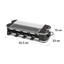 Tenderloin 50/50 Raclette-Grill 1200W 8 Personen Natursteinplatte Metallgrillplatte 15 Tenderloin 50/50 Raclette-Grill 1200W 8 Personen Natursteinplatte Metallgrillplatte -Küchengeräte 10035260 yy 0008 logo Klarstein Tenderloin 50 50 Raclettegrill weiss