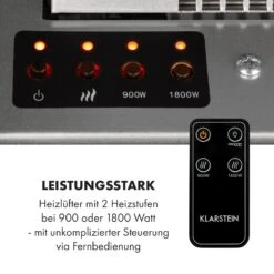 Heat 'n Beat Elektrischer Kamin 900/1800W LED Bluetooth-Speaker Flammenillusion -Küchengeräte 10035262 de 0008 logo