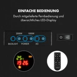 Basel Illumine Elektrokamin Flammenillusion 2000 W 2 Stufen Dimmbar -Küchengeräte 10035297 de 0004 logo