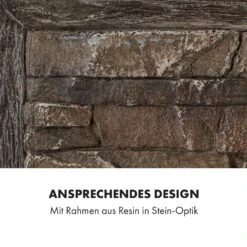 Alpbach Elektrischer Kamin 1800W 2 Heizstufen 65 Cm Stein-Optik -Küchengeräte 10035314 de 0005 logo