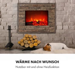 Alpbach Elektrischer Kamin 1800W 2 Heizstufen 65 Cm Stein-Optik -Küchengeräte 10035314 de 0006 logo