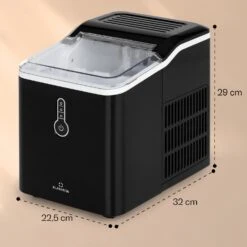 Chillout Eiswürfelmaschine Bulleteis 12kg/24h Wassertank: 1,5 L -Küchengeräte 10035320 yy 0011 dimensions