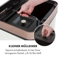 Royal Trash Rose Gold Sensor-Mülleimer 72 Liter Edelstahl -Küchengeräte 10035364 de 0004 logo