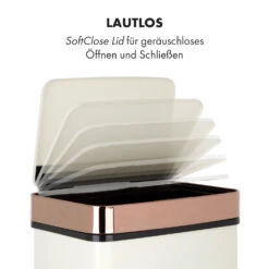 Royal Trash Rose Gold Sensor-Mülleimer 72 Liter Edelstahl -Küchengeräte 10035364 de 0010 logo