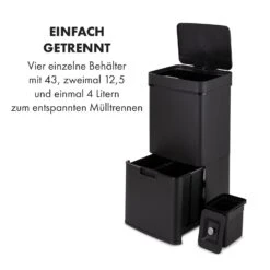 Royal Trash Matte Black Sensor-Mülleimer 72 Liter Edelstahl 13 Royal Trash Matte Black Sensor-Mülleimer 72 Liter Edelstahl -Küchengeräte 10035365 de 0003 logo